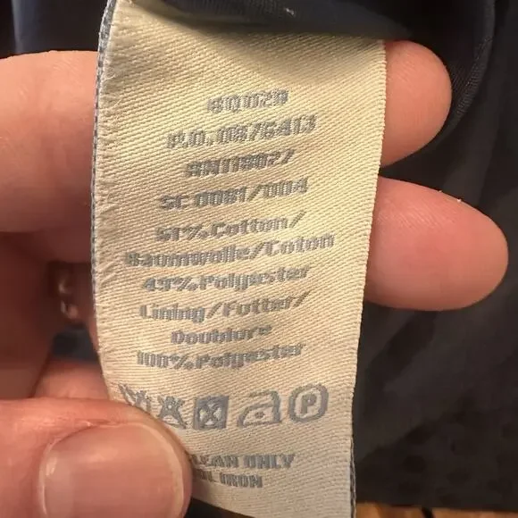 Boden Size 4 Pencil Dress Belted Midi Swiss Dots Navy Blue Classic Preppy - Picture 15 of 16